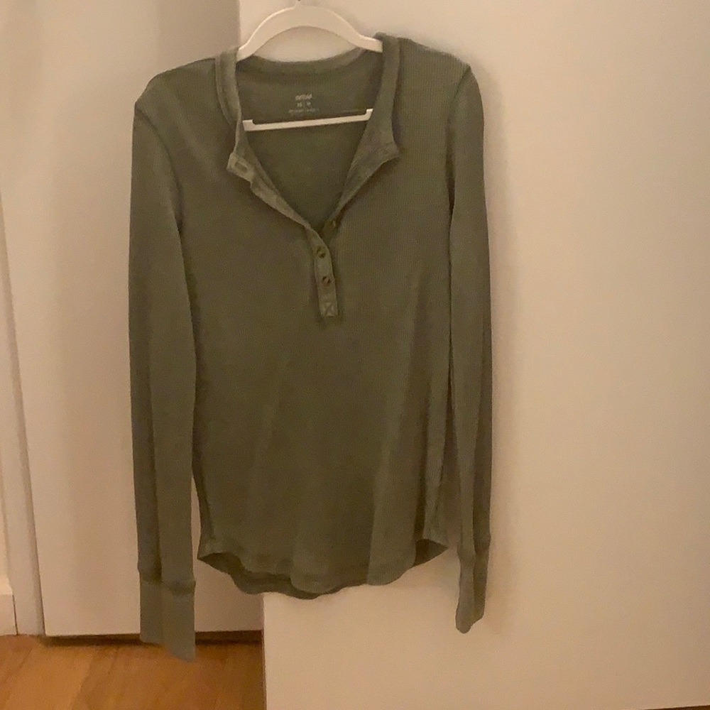 Aerie Hanley Waffle Long Sleeve T-shirt